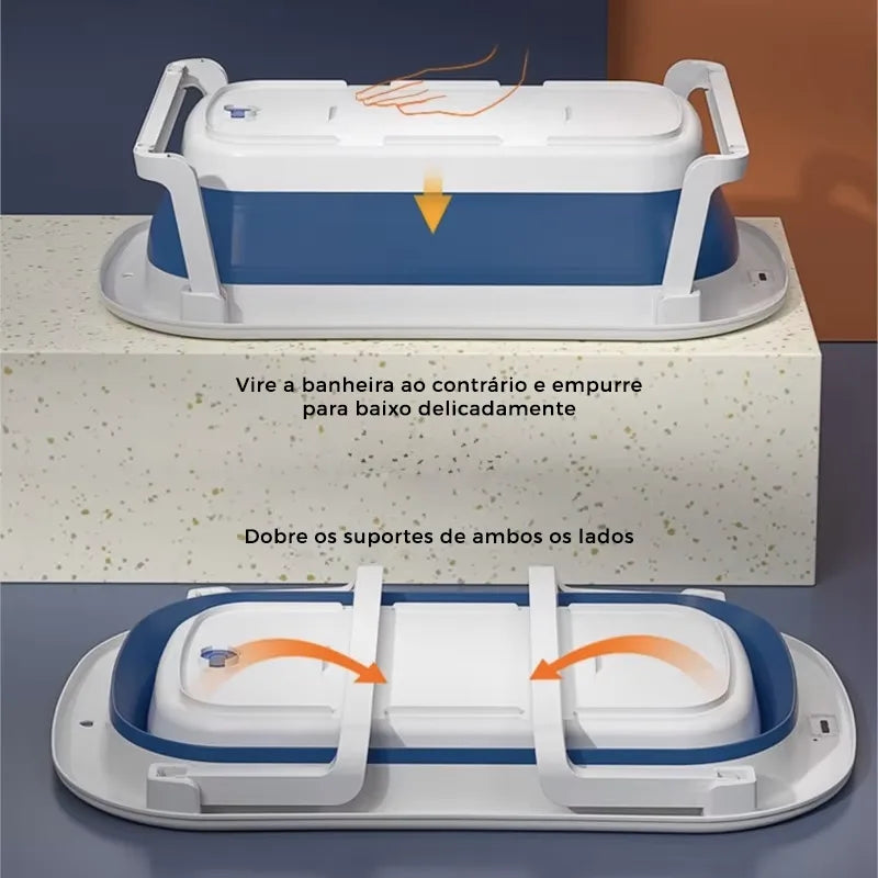 Banheira Dobrável Portátil Infantil