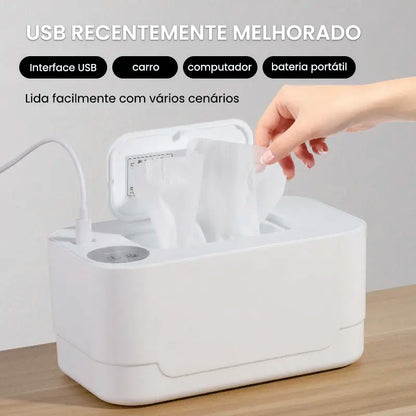 Aquecedor Inteligente de Toalhitas Húmidas
