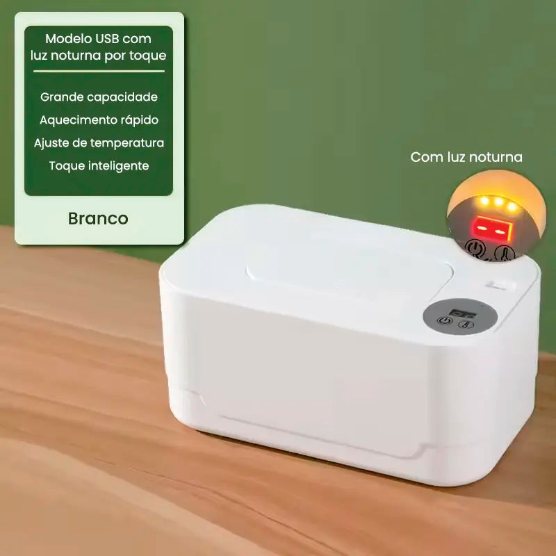 Aquecedor Inteligente de Toalhitas Húmidas