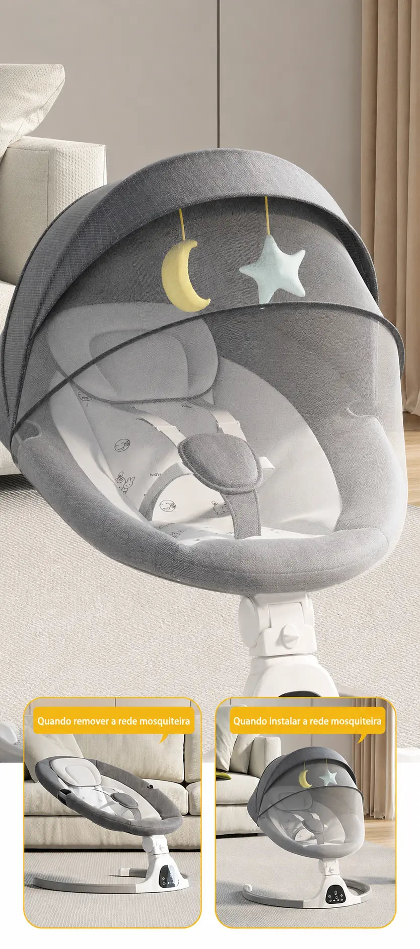 Baloiço Elétrico para Bebé