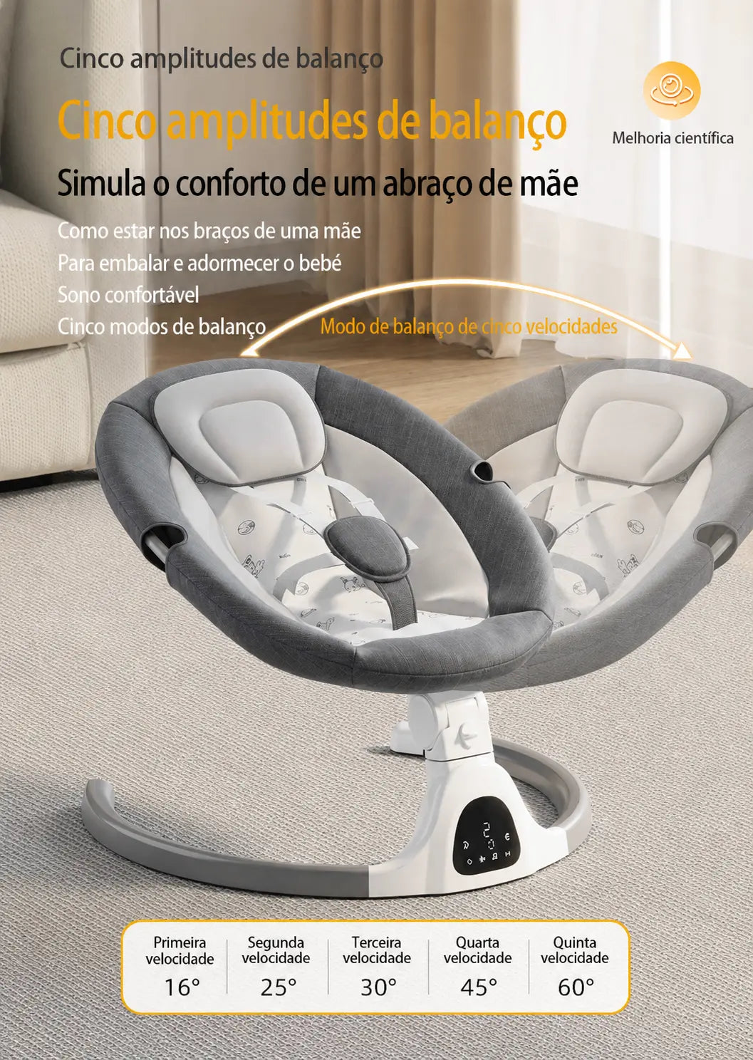 Baloiço Elétrico para Bebé