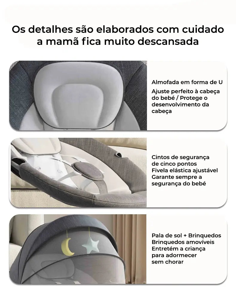 Baloiço Elétrico para Bebé