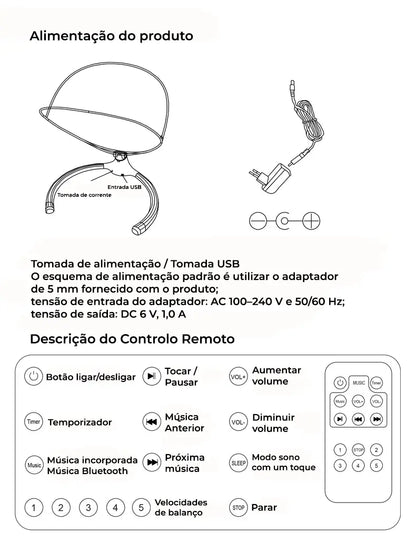 Baloiço Elétrico para Bebé
