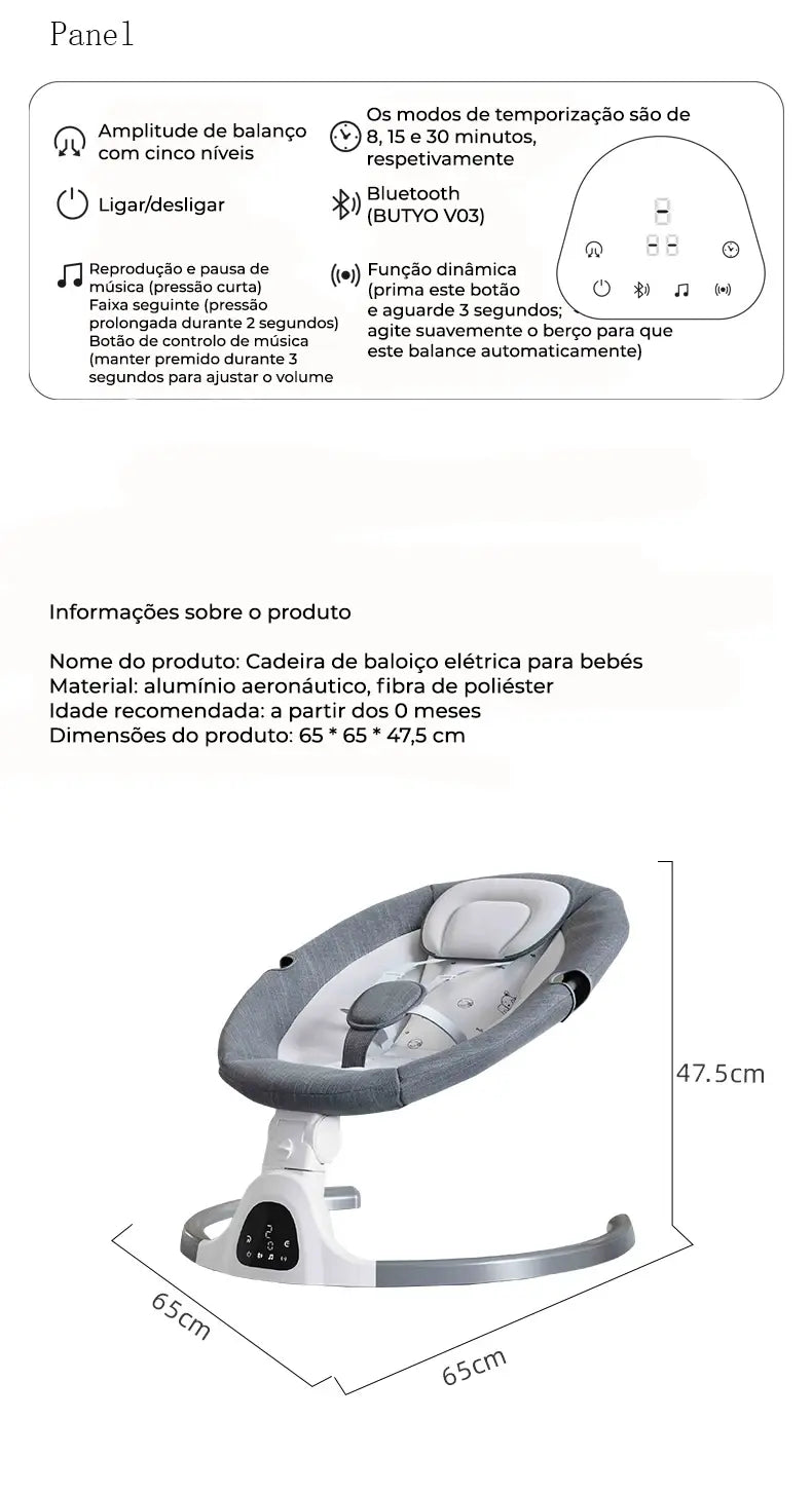 Baloiço Elétrico para Bebé
