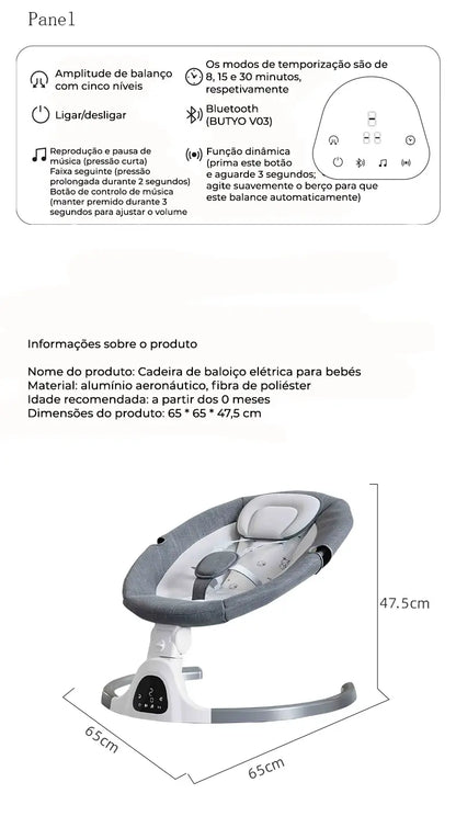 Baloiço Elétrico para Bebé