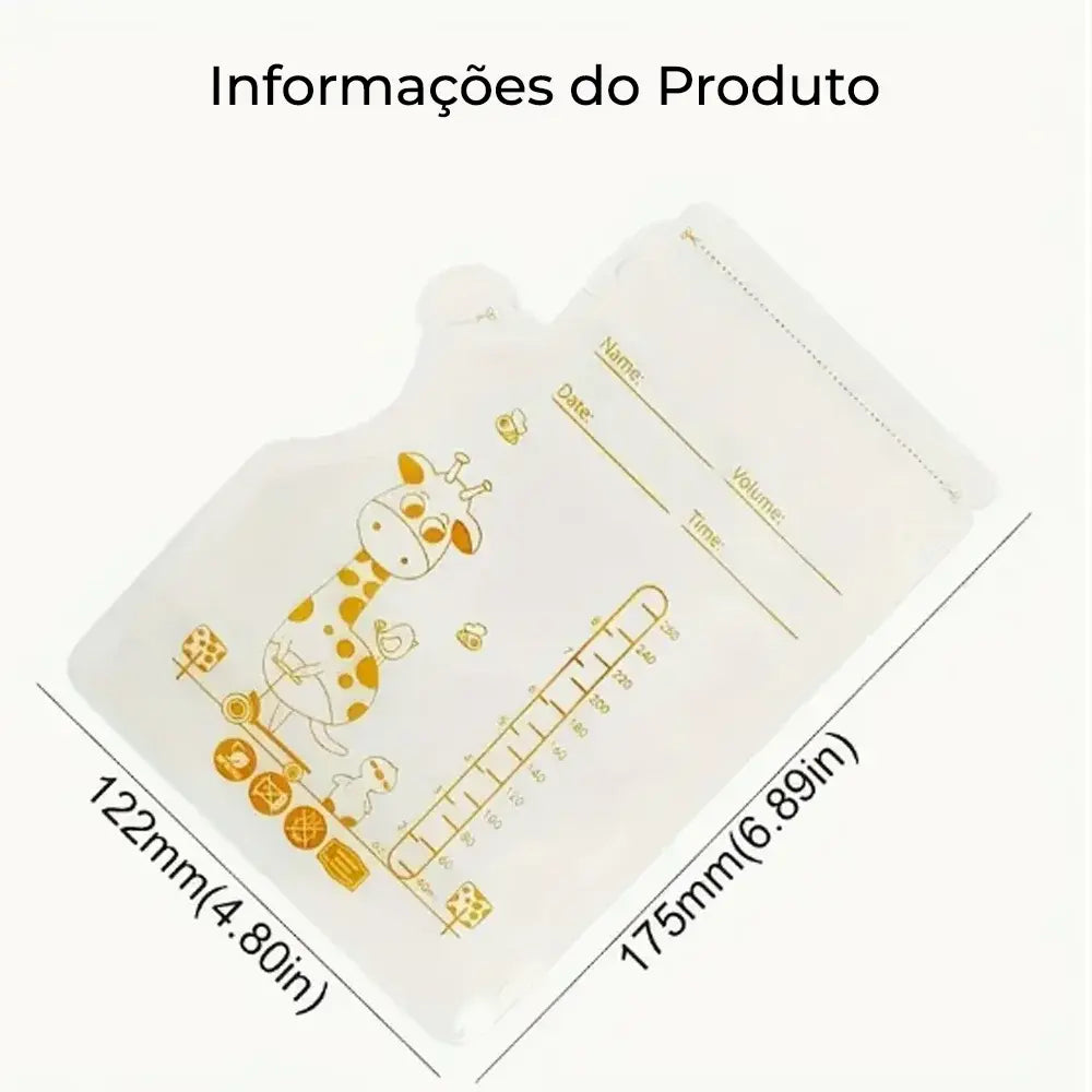 Sacos de Armazenamento de Leite Materno