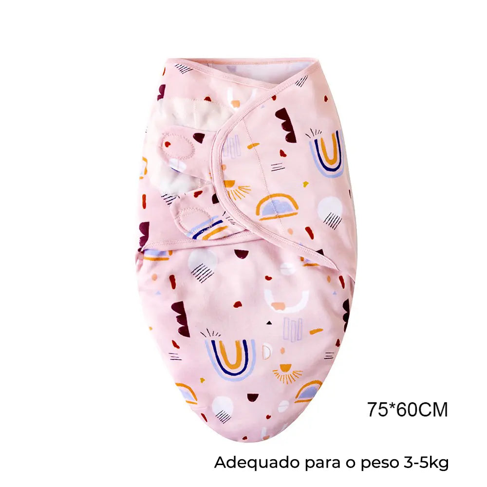 Swaddle (Saco de Dormir para Bebé) com chapéu